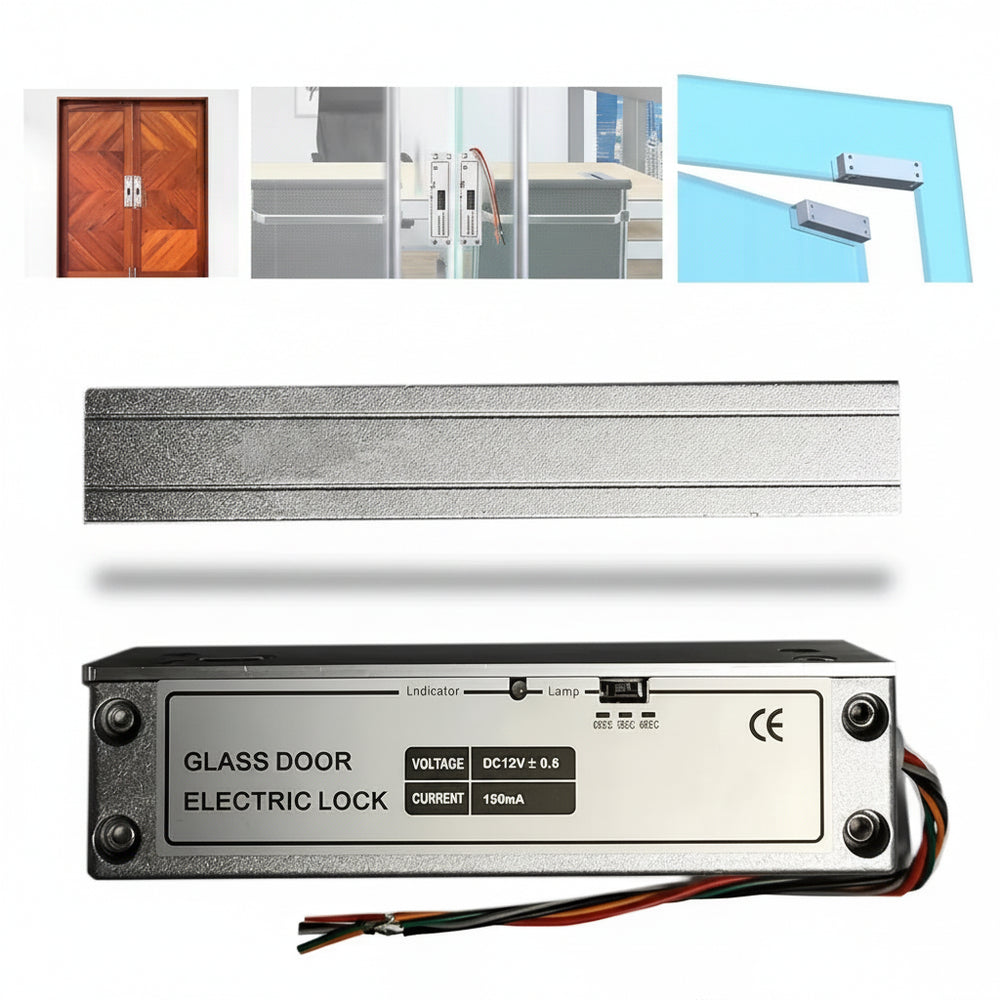Chapa Cerradura Magnetica Electronica de Perno 12v 1000kg Con Led Indicador