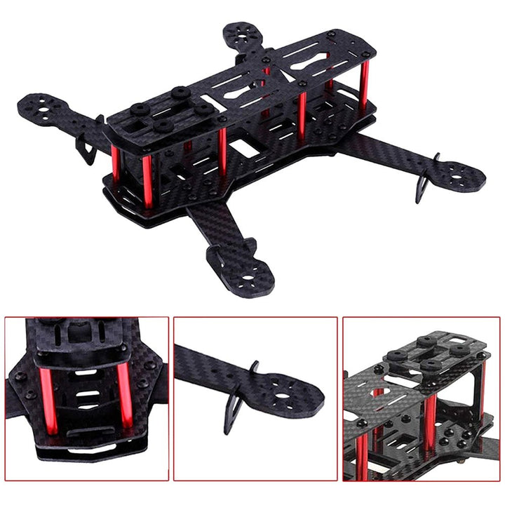 Chasis Fibra De Carbono Kit Drone Carreras Fpv Racing Rc - Tecneu