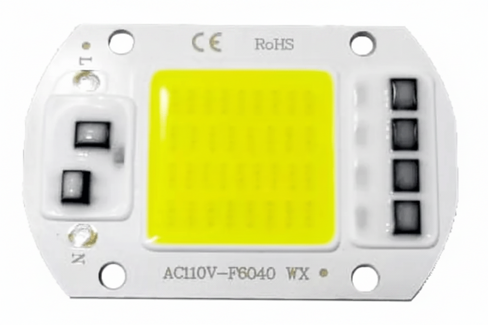 Chip Led Cob 50w Repuesto Blanco Frío Directo 110v Smart