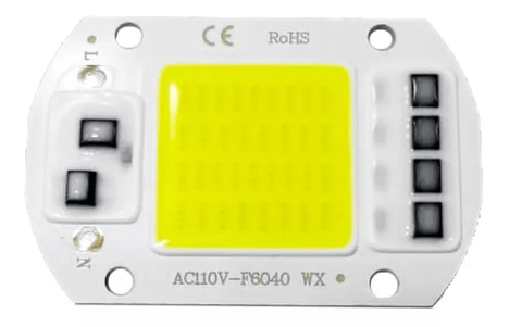 Chip Led Cob 50w Repuesto Blanco Frío Directo 110v Smart