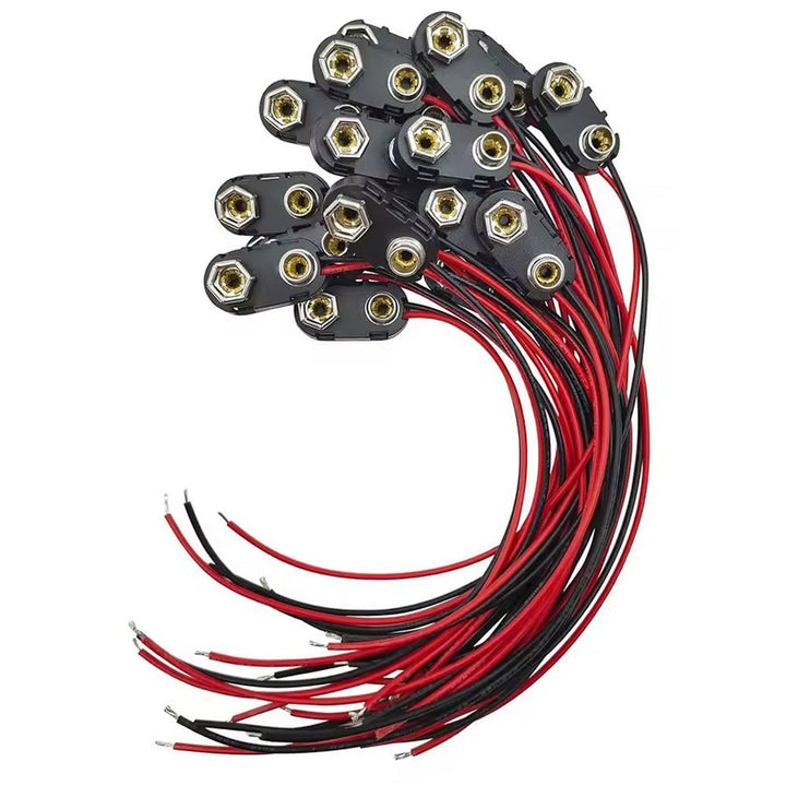 Clip de batería de 9V Conector de Clip de batería tipo Con Carcasa Vertical - Tecneu