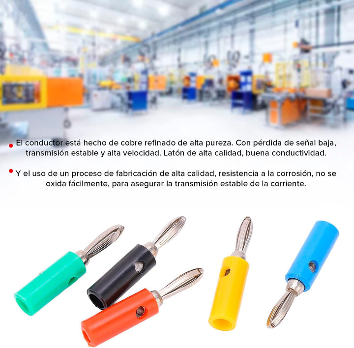 Conector Banana Macho 4mm - Tecneu