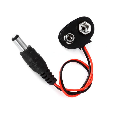 Conector Batería Dc 9v A Plug, Broche Pila