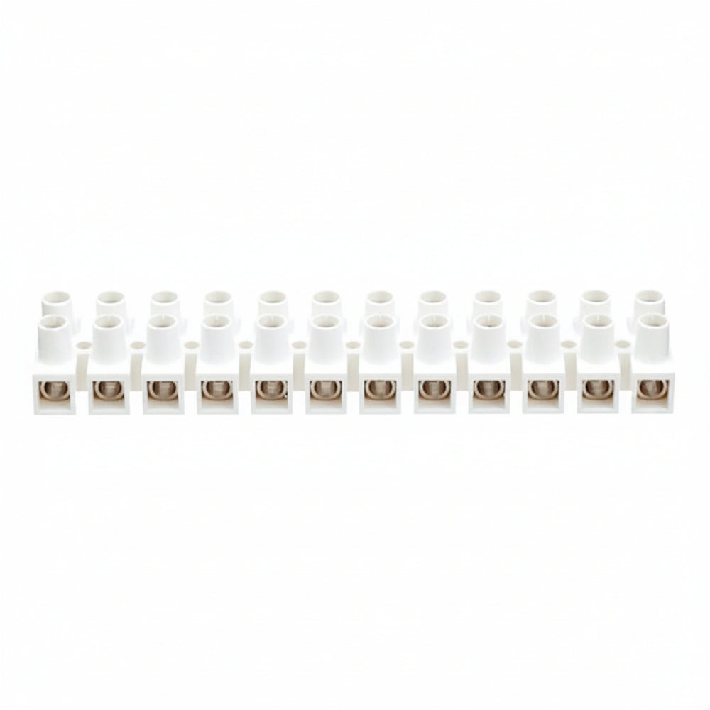 Conector Doble Fila De Banco De Terminales 24 Tornillos Clema