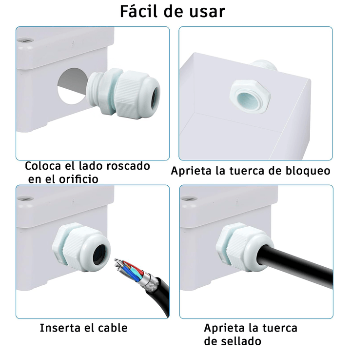 Conector Glándula Pg11 Prensaestopa para Cables 5 - 10mm Ip68 impermeable - Tecneu