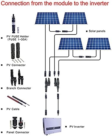 Conector Mc4 T1 Hembra Macho Panel Solar 1500 Vdc - Tecneu