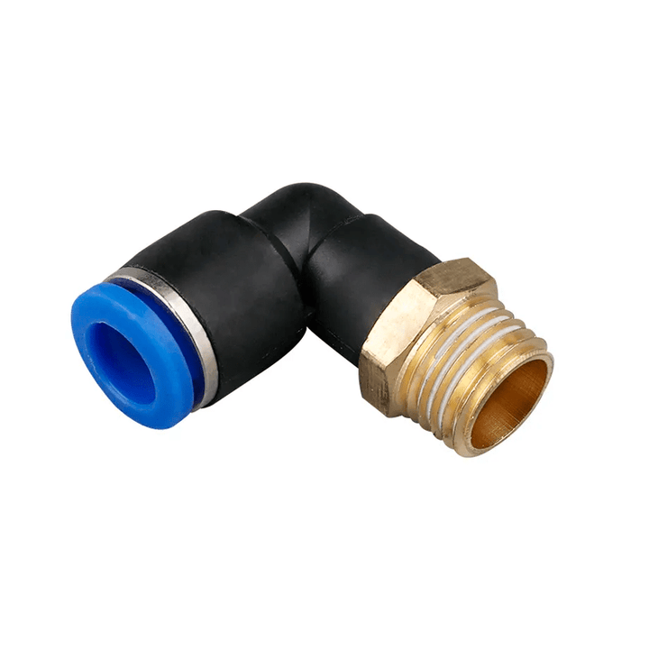 Conector Neumático en Codo Ángulo 90° PL6 - 01/02 PL8 - 01/02 1/4" 1/8" 6/8mm - Tecneu