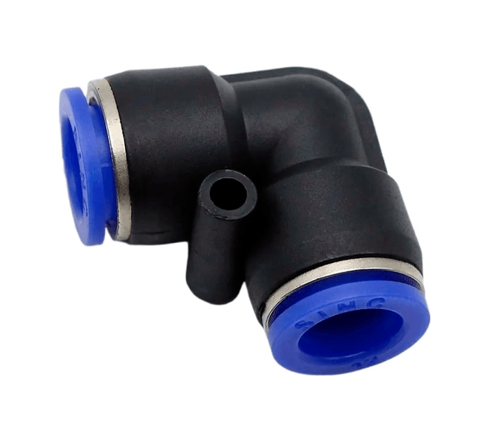 Conector Neumático Racor Codo 90° PV6/PV8 para Manguera de 6mm - 8mm - Tecneu