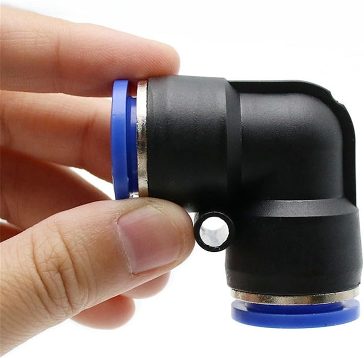 Conector Neumático Racor Codo 90° PV6/PV8 para Manguera de 6mm - 8mm - Tecneu