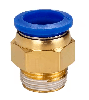Conector Neumático Rápido PC de Latón con rosca NPT para Manguera - Tecneu