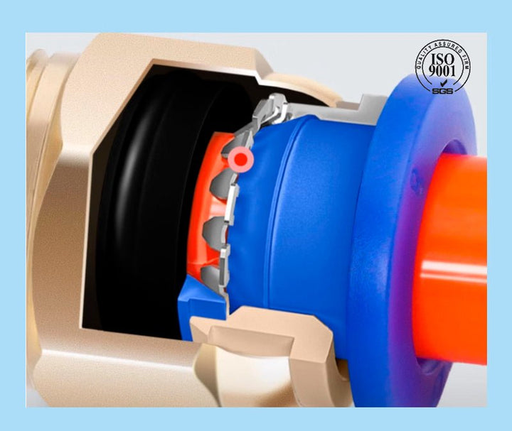 Conector Neumático Rápido PC de Latón con rosca NPT para Manguera - Tecneu