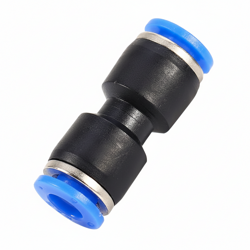 Conector Unión Recta Neumática PU para Manguera 6/8mm 1MPa
