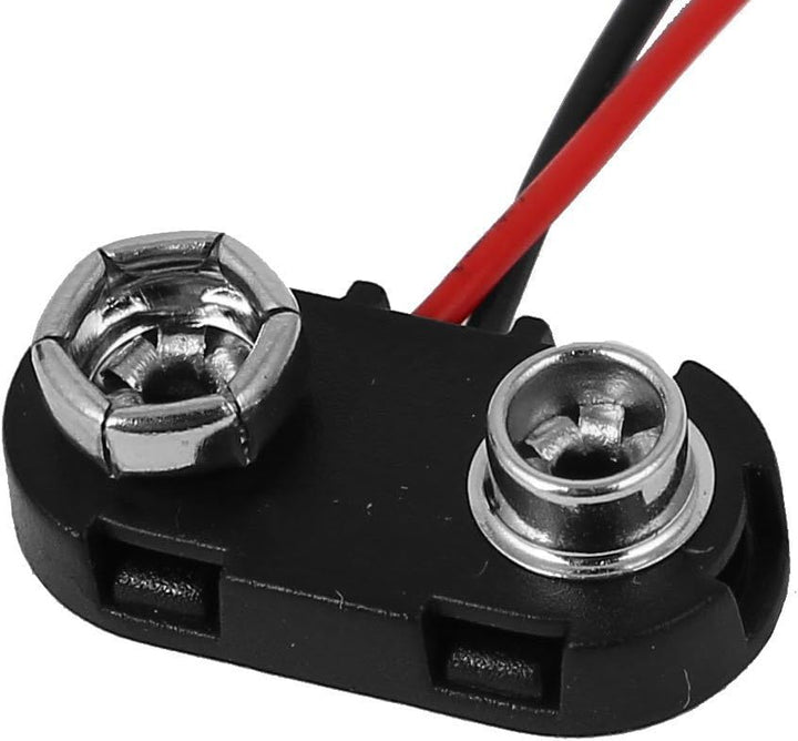 Conectores De Batería 9v Clip En T Con Carcasa Cable 15cm - Tecneu