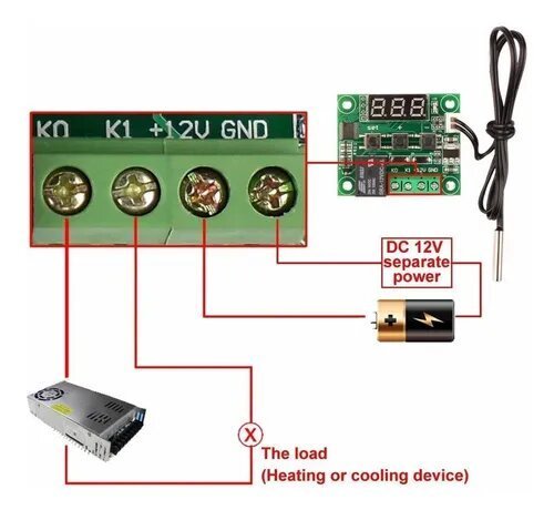 Control De Temperatura W1209 Con Sonda - Tecneu