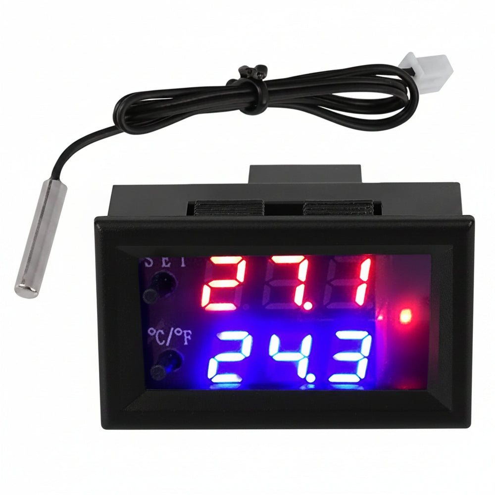 Control De Temperatura W2809 Termostato 12 Vdc + Sensor Ntc
