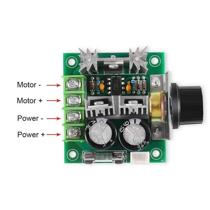 Control De Velocidad Motor Dc Driver Pwm 12 ~ 40v 10a - Tecneu