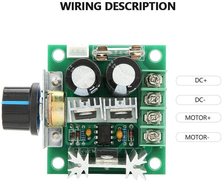 Control De Velocidad Motor Dc Driver Pwm 12 ~ 40v 10a - Tecneu