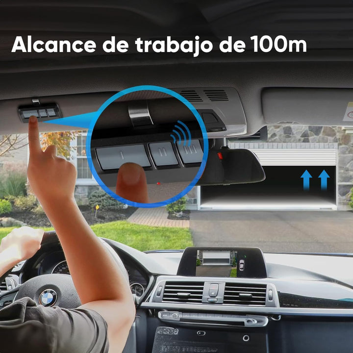 Control remoto para puerta de garaje 893MAX Universal Multifrecuencia con Batería - Tecneu