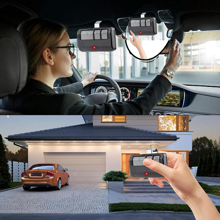 Control remoto para puerta de garaje 893MAX Universal Multifrecuencia con Batería - Tecneu