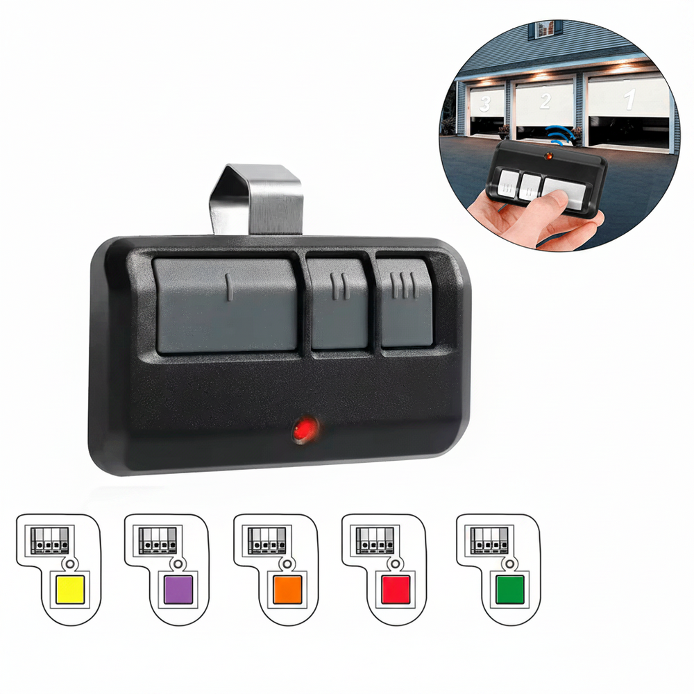 Control remoto para puerta de garaje 893MAX Universal Multifrecuencia con Batería