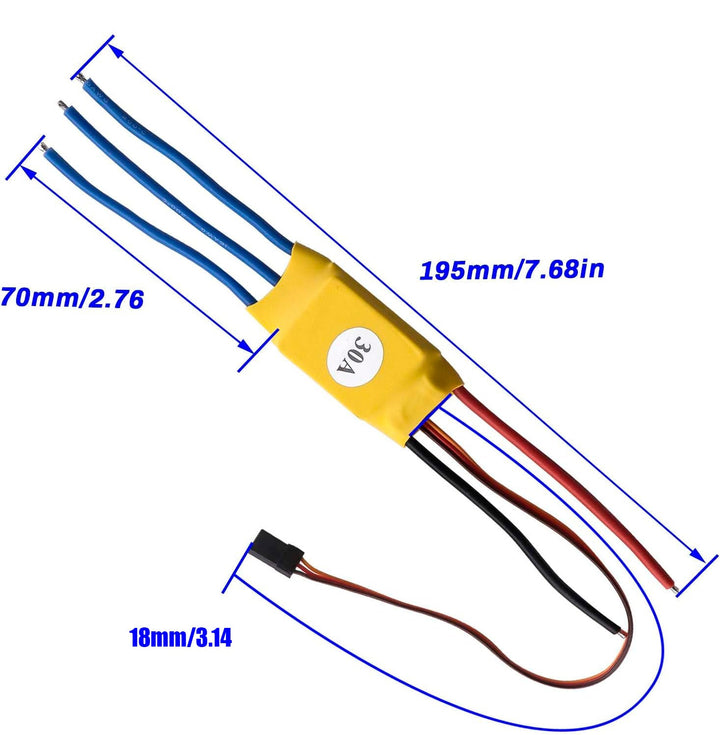 Controlador De Velocidad Esc 30a Electrónico Multi Axis Dron - Tecneu