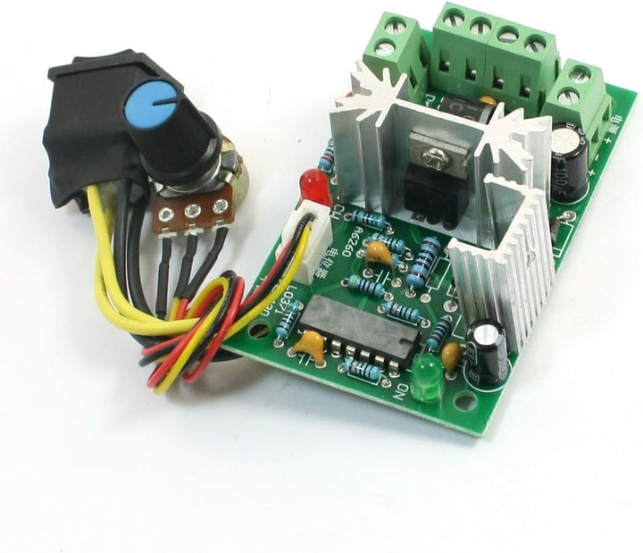 Controlador De Velocidad Motor Reversible Dc Pwm 10 - 36v 5a C - Tecneu