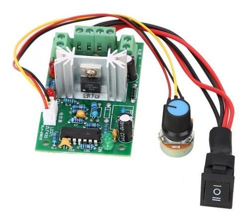 Controlador De Velocidad Motor Reversible Dc Pwm 10 - 36v 5a C - Tecneu