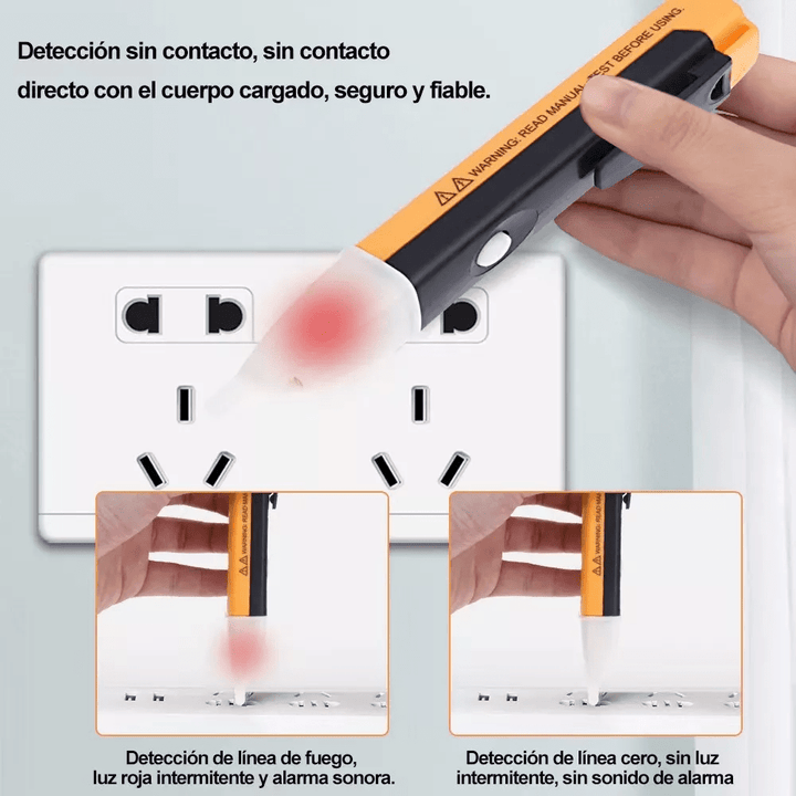Detector De Voltaje Tipo Pluma Fase 90 - 1000 Vac Led Alarma - Tecneu