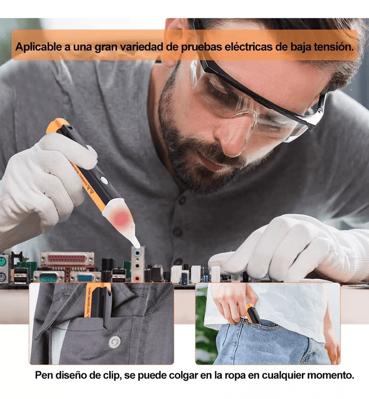 Detector De Voltaje Tipo Pluma Fase 90 - 1000 Vac Led Alarma - Tecneu