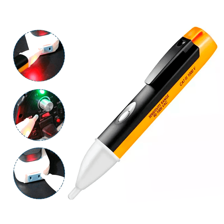 Detector De Voltaje Tipo Pluma Fase 90 - 1000 Vac Led Alarma - Tecneu