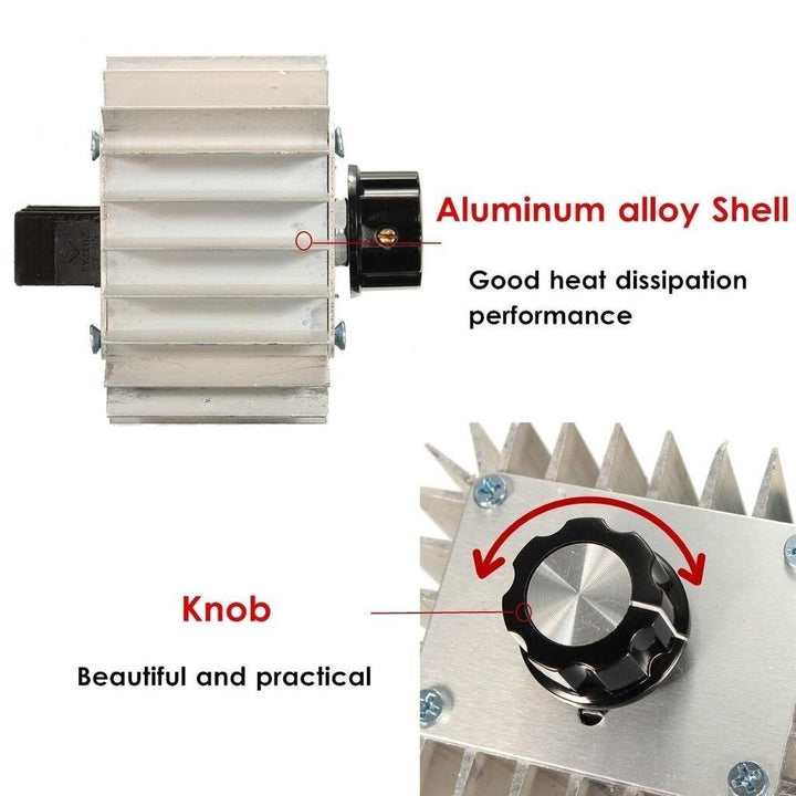 Dimmer Regulador De Voltaje Scr 5000w Ac Controlador 0v - 220v - Tecneu
