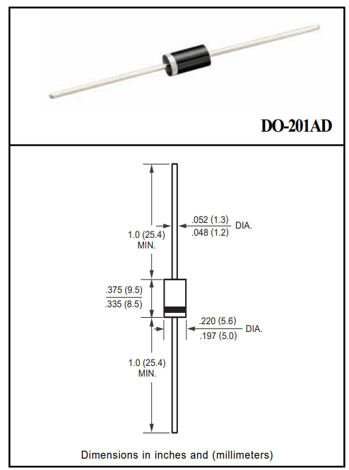 Diodo HER303 Rectificador Ultra Rápido 3A 200V - Tecneu
