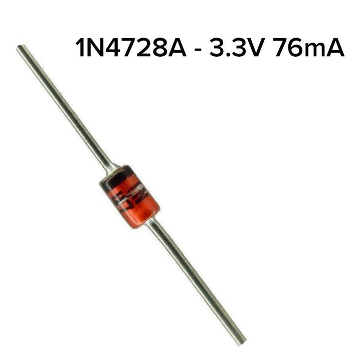 Diodos Zener 3.3 - 24V 1W 1N47 - Tecneu