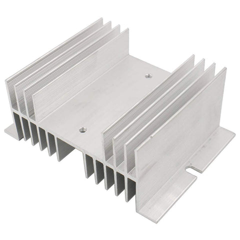 Disipador de Calor de Aluminio W-100 para SSR Tamaño 125x50mm