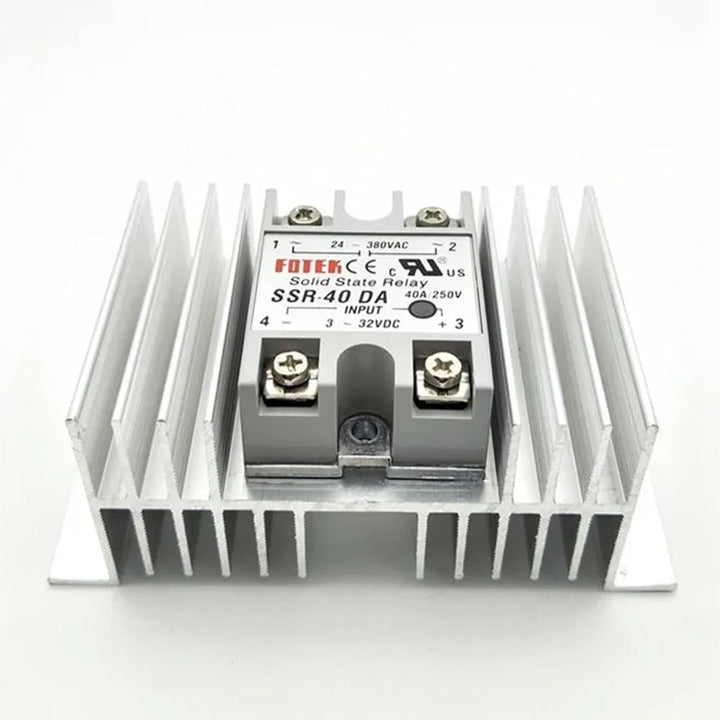 Disipador de Calor de Aluminio W - 100 para SSR Tamaño 125x50mm - Tecneu