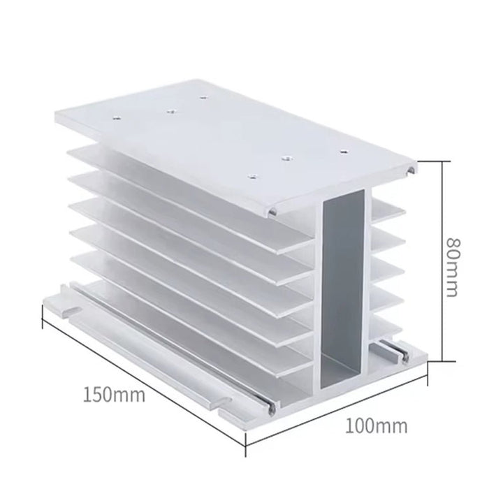 Disipador Enfriador Aluminio 15x10x8cm Relevador Ssr Relé Relay - Tecneu