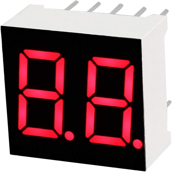 Display 7 Segmentos 2 Dígitos Red Ánodo / Cátodo - Tecneu