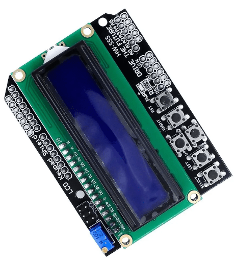 Display Lcd 16x2 Shield Keypad Con Teclado Azul - Tecneu