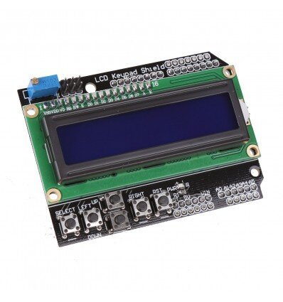 Display Lcd 16x2 Shield Keypad Con Teclado Azul - Tecneu