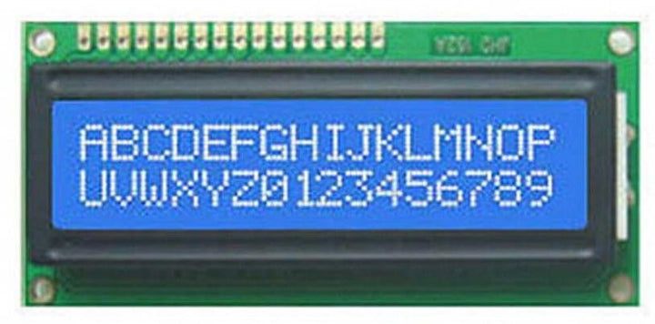 Display Lcd Pantalla 16x2 1602a Fondo Azul - Tecneu