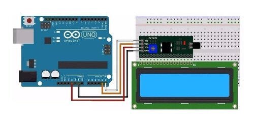 Display Lcd Pantalla 16x2 + Interfaz De Conversión I2c - Tecneu
