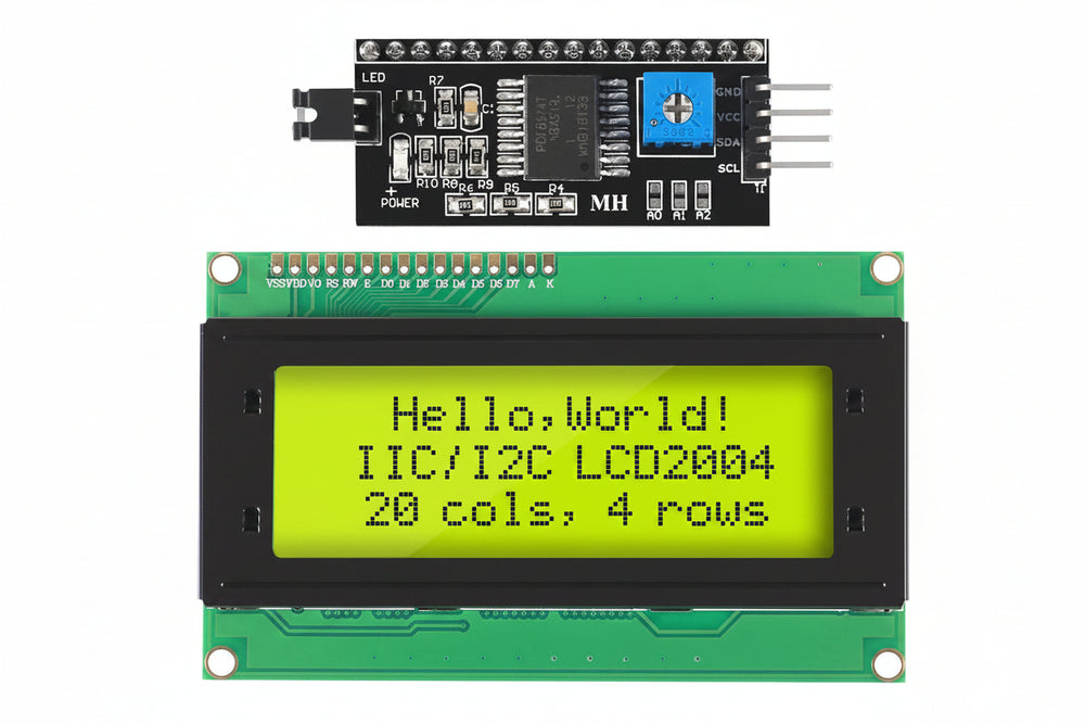 Display Lcd Pantalla 20x4 + Interfaz Conversión I2c + Pines