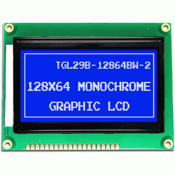 Display Lcd Pantalla 128x64 Gráfico Fondo Azul