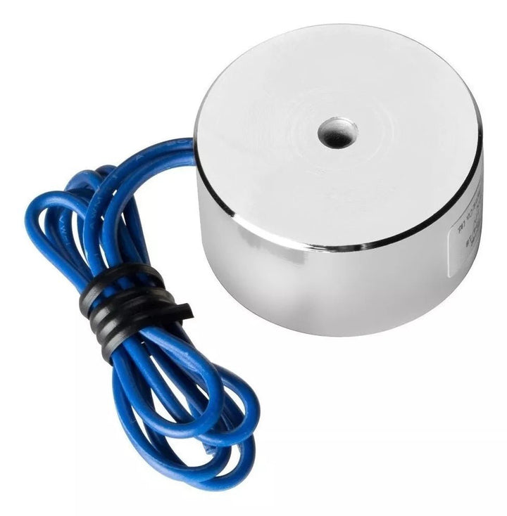 Electroimán Iman Electrico 45kg 12V Cierres Y Automatización - Tecneu