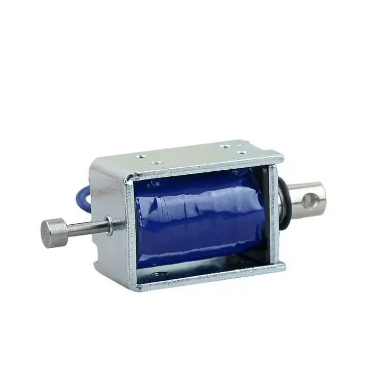 Electroimán solenoide 10mm carrera 24VDC push - pull 25N 1.8A - Tecneu