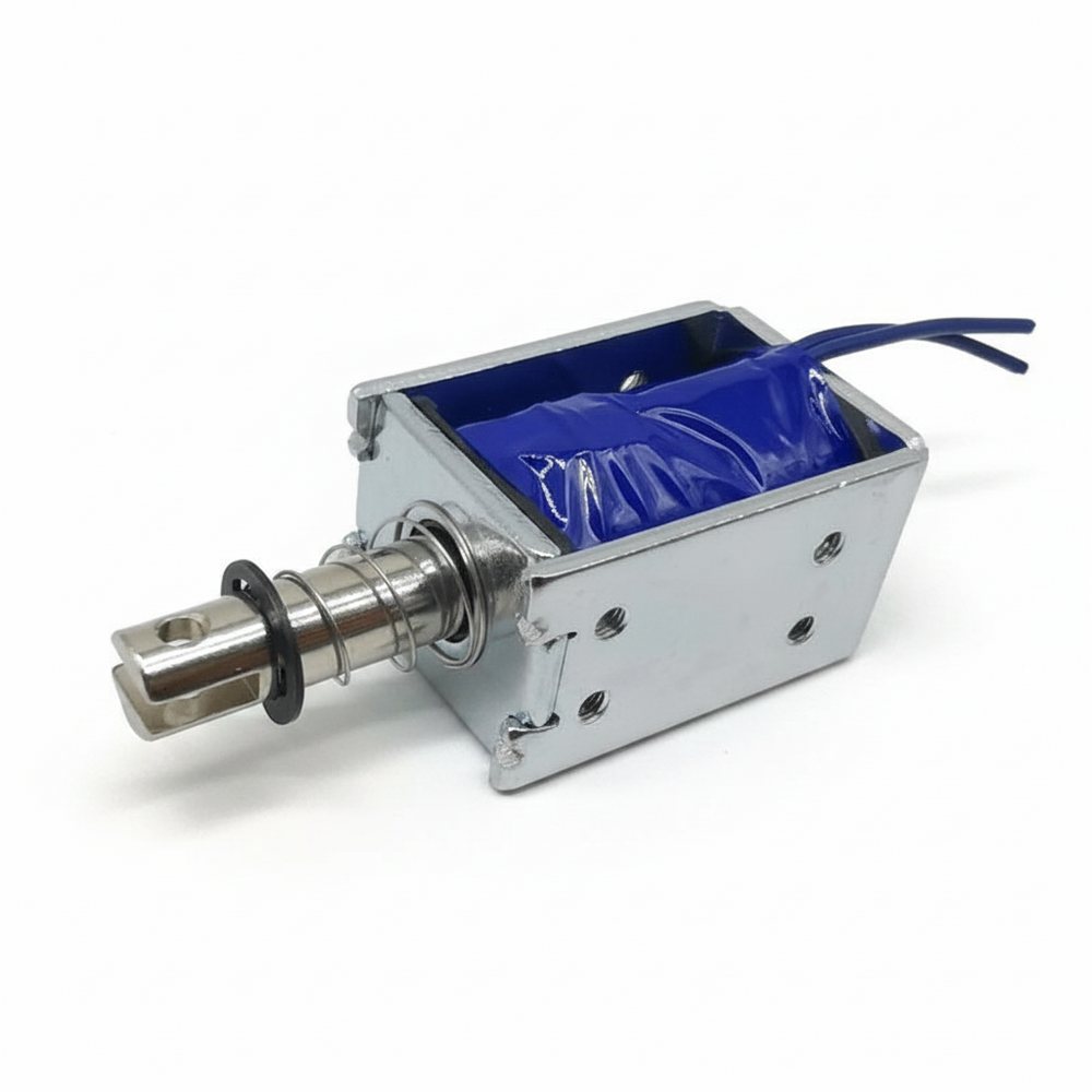 Electroimán solenoide 10mm carrera 24VDC push-pull 25N 1A