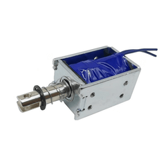 Electroimán solenoide 10mm carrera 24VDC push-pull 25N 1.8A