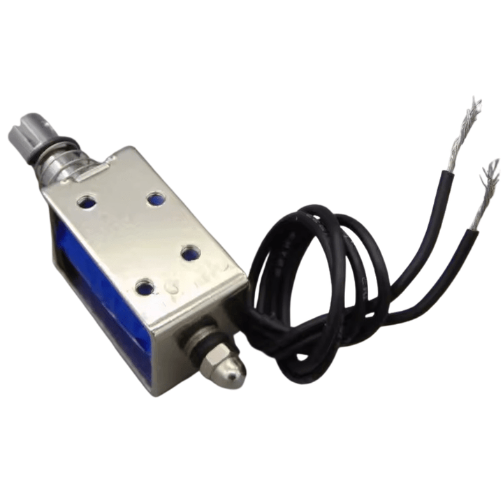 Electroimán Solenoide JF - 0630B 10mm Carrera 12VDC Push Pull 6N 2A - Tecneu