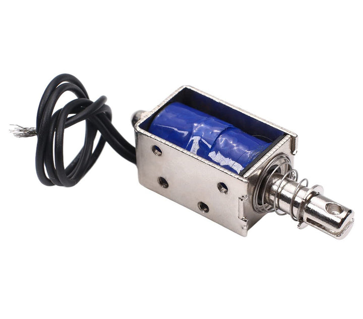 Electroimán Solenoide JF - 0630B 10mm Carrera 12VDC Push Pull 6N 2A - Tecneu