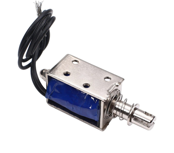 Electroimán Solenoide JF - 0630B 10mm Carrera 12VDC Push Pull 6N 2A - Tecneu